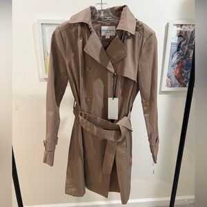 Cole Haan Women's Classic Brown Trench Coat
